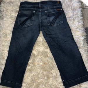 7 for all mankind dojo crop wide legged Jean
